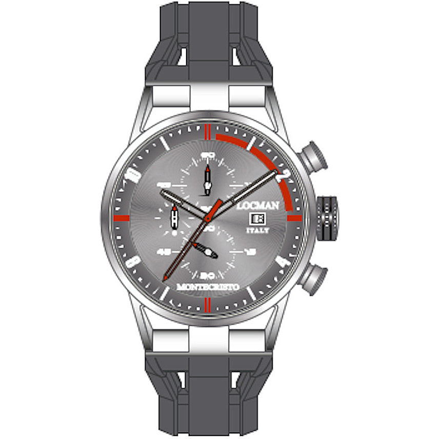Orologio cronografo uomo Locman Montecristo 0510A07S-00GYRDSA