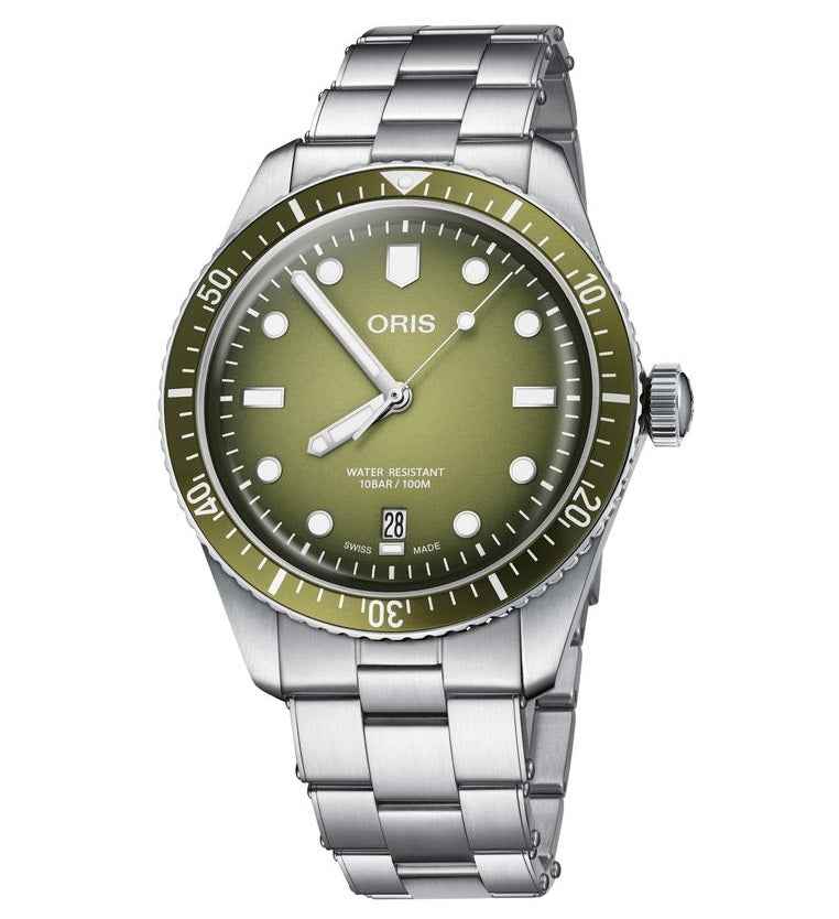 OROLOGIO AUTOMATICO UOMO ORIS Diver Sixty-Five Verde 40mm 01 733 7707 4057-07 8 20 18