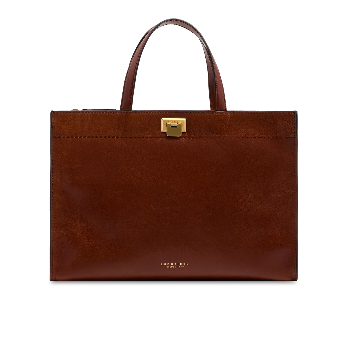 Borsa a mano in pelle con tracolla removibile The Bridge 04210601