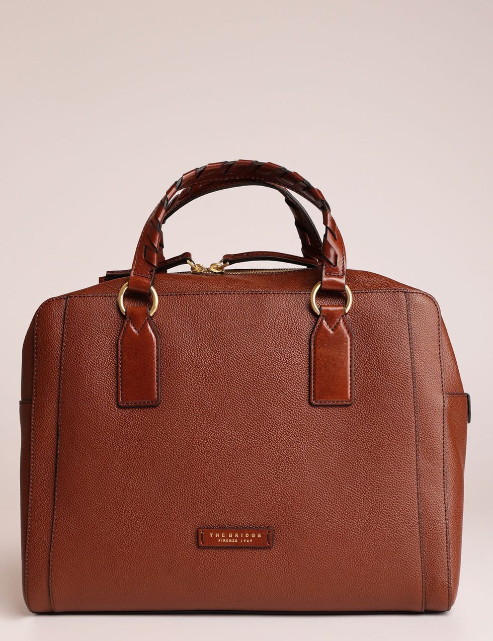 Cartella The Bridge Ines con manici intrecciati 045525EN