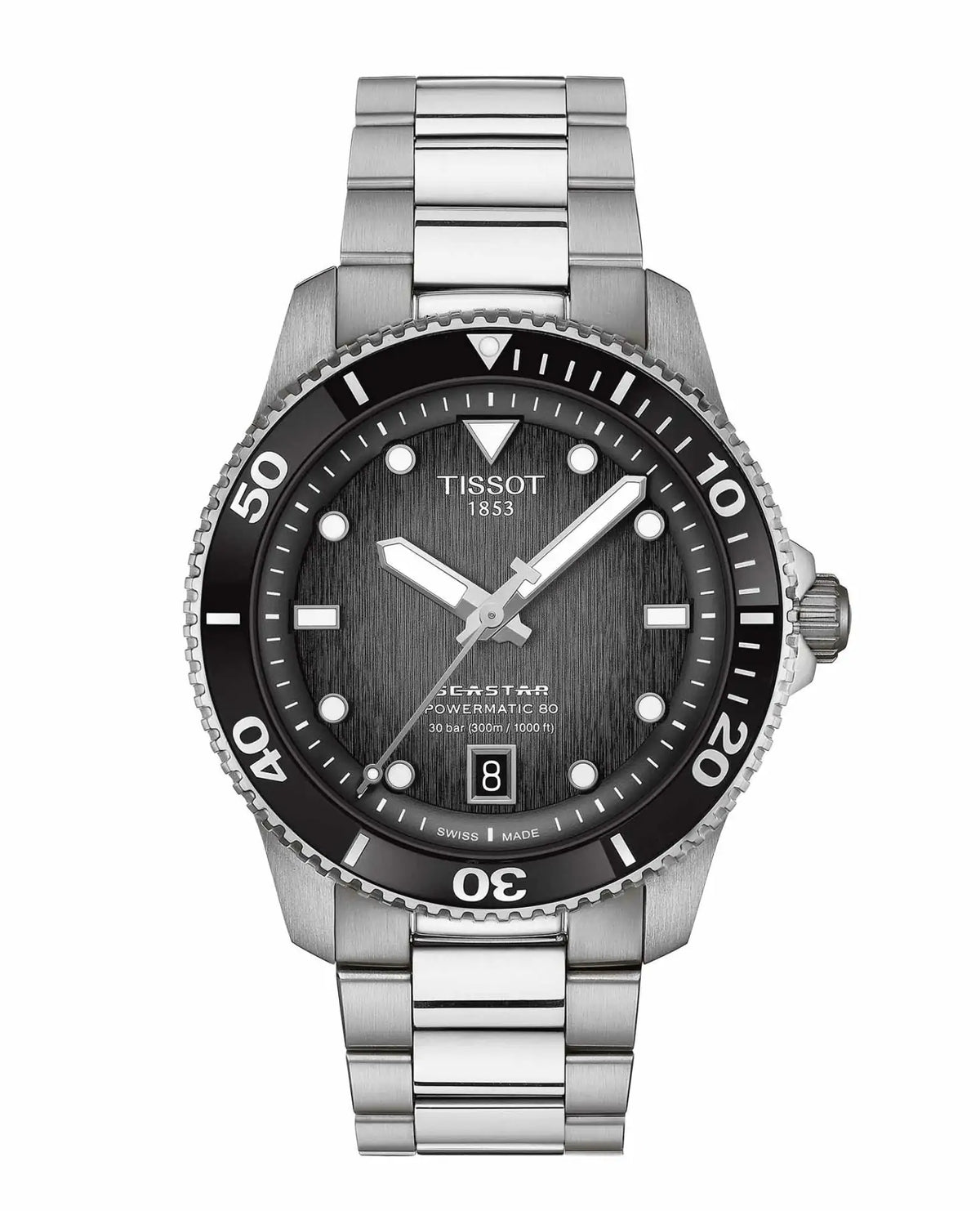 OROLOGIO AUTOMATICO UOMO Tissot Seastar 1000 Powermatic 80 40mm T120.807.11.051.00