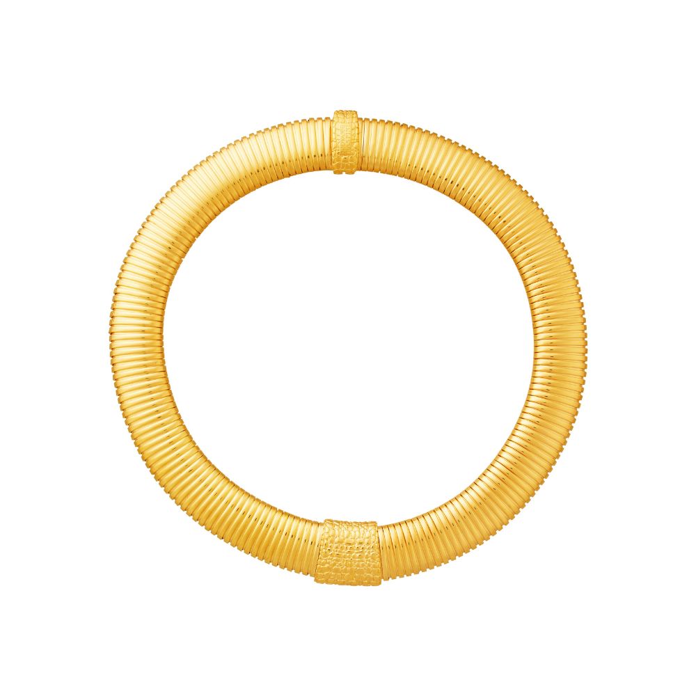 Collana tubogas dorata Giovanni Raspini 12540