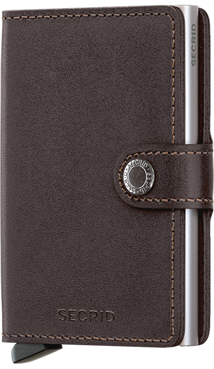 Mini wallet Secrid original dark brown