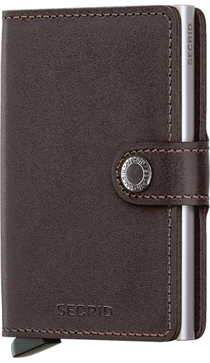 Mini wallet Secrid original dark brown Voci Gioielleria