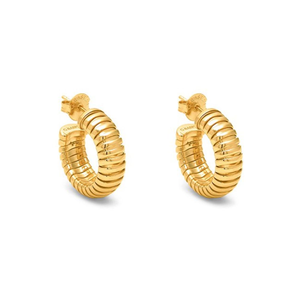 Orecchini tubogas dorati Giovanni Raspini 12543