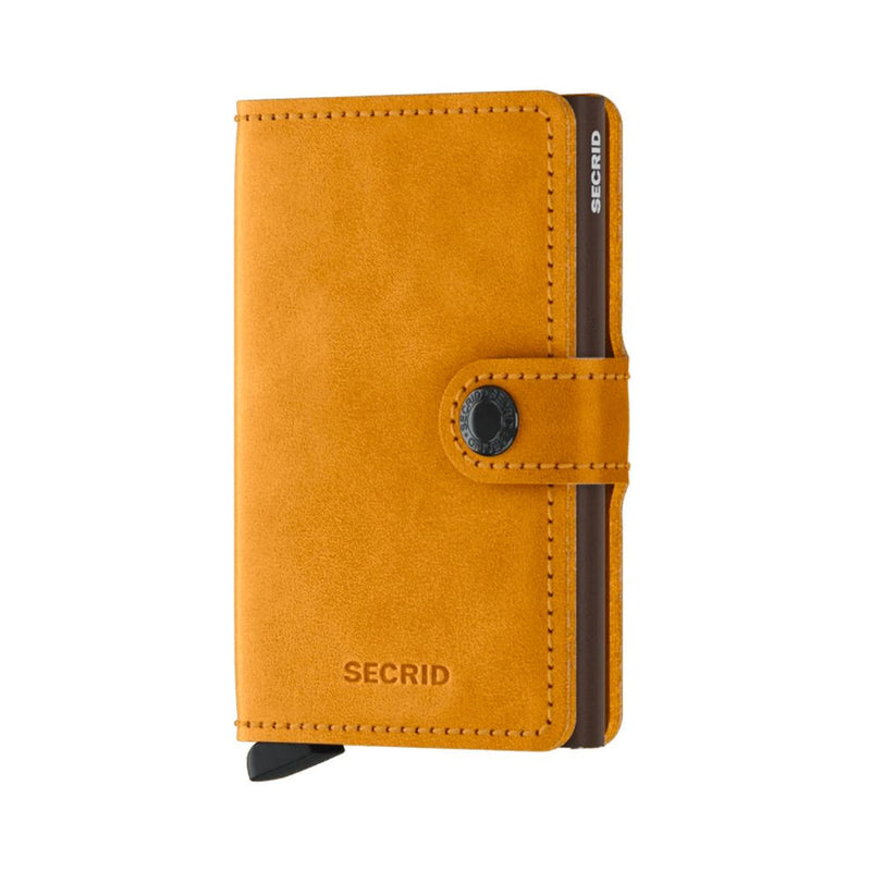 Mini wallet Secrid vintage ochre