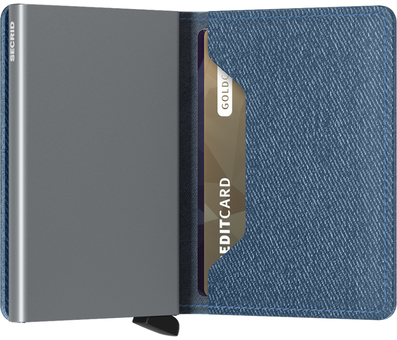 Mini wallet Secrid Slimwallet twist jeans blue