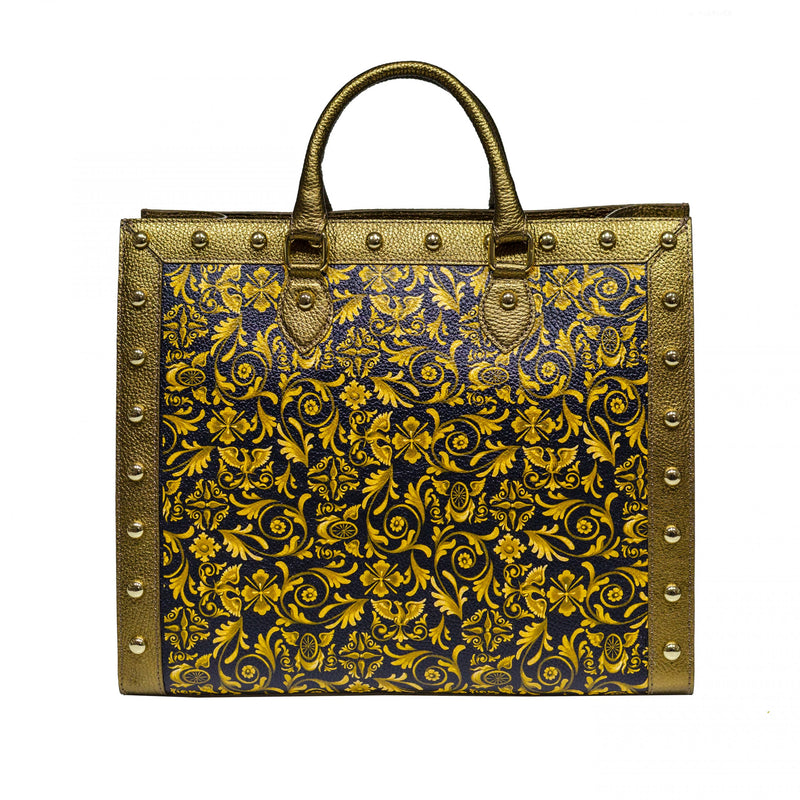 SHOPPING BAG BUSY “ORO BAROCCO” BRONZO