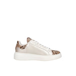 Scarpa Donna Ynot Sneakers linea Queen Round in Pelle Platinum YNI2410