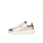 Scarpa Donna Ynot Sneakers linea Queen Round in Pelle Platinum YNI2410