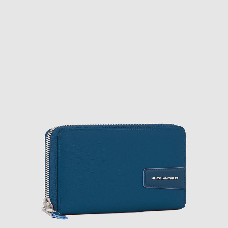Portafoglio Piquadro donna a quattro soffietti con cerniera Ryan PD1515RYR/OT