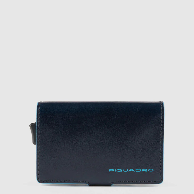 Piquadro porta carte di credito doppio con Blue Square PP5472B2R/BLU2
