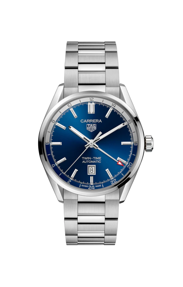 OROLOGIO AUTOMATICO UOMO TAG HEUER CARRERA TWIN-TIME WBN201A.BA0640