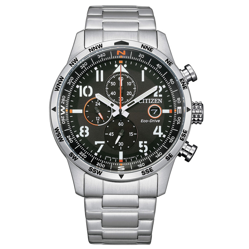 OROLOGIO A CARICA LUCE ECO DRIVE UOMO CITIZEN AVIATOR CA0790-83E