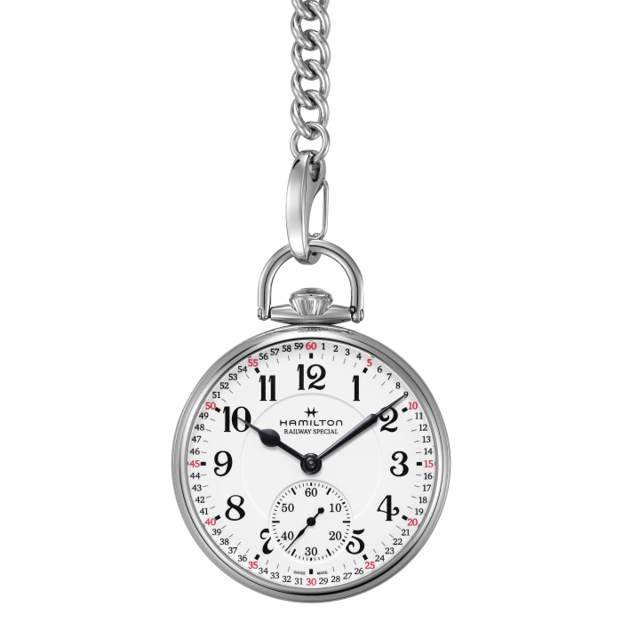 HAMILTON OROLOGIO AUTOMATICO AMERICAN CLASSIC RAILROAD POCKET WATCH LIMITED EDITION H40819110