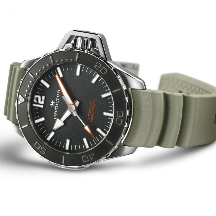 OROLOGIO AUTOMATICO UOMO HAMILTON KHAKI NAVY FROGMAN H77825331